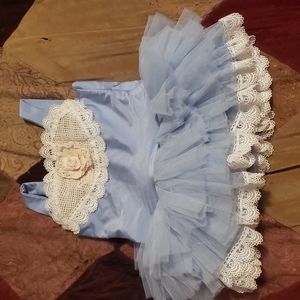3T Dollcake china doll blue tutu dress